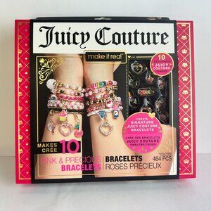 Juicy Couture Pink & Precious Charm Bracelet Making Kit 10 Bracelets Diy Jewelry